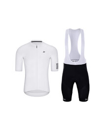 HOLOKOLO Cycling short sleeve jersey and shorts - VICTORIOUS ELITE - black/white